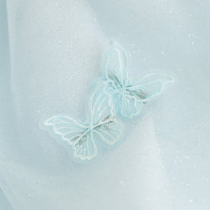 Blue Butterfly Pigtail Clips