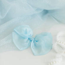 Load image into Gallery viewer, Blue Organza Bow
