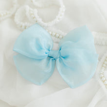 Load image into Gallery viewer, Blue Organza Bow
