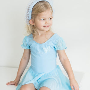Blue Embroidered Butterfly Tutu