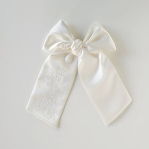 Monogrammed Big Sister Bow