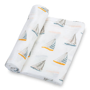 Sailing Away Baby Swaddle Blanket