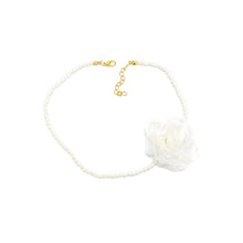 Load image into Gallery viewer, Camellia Pearl Chocker Necklace
