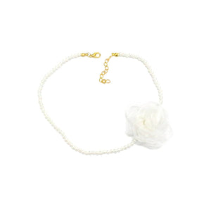 Camellia Pearl Chocker Necklace