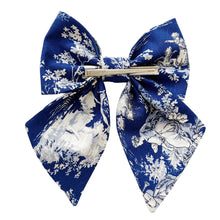 Load image into Gallery viewer, Blue Toile Sailor Bow
