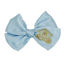 Load image into Gallery viewer, Cinderella Carriage Medium Blue Bow
