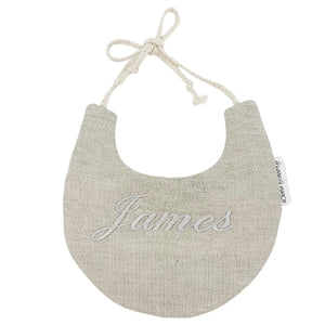 Taupe Linen Baby Set