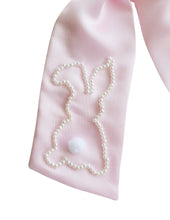 Load image into Gallery viewer, Pink Beaded Easter Bunny Bow
