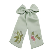 Load image into Gallery viewer, Peas &amp; Radishes Bow {Swarovski Crystals}
