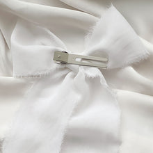 Load image into Gallery viewer, Delicate White Chiffon Bow
