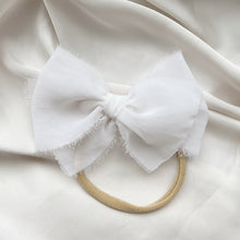 Load image into Gallery viewer, White Chiffon Bows
