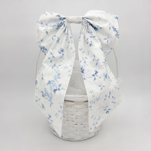 Load image into Gallery viewer, Blue Floral Easter Basket Bow
