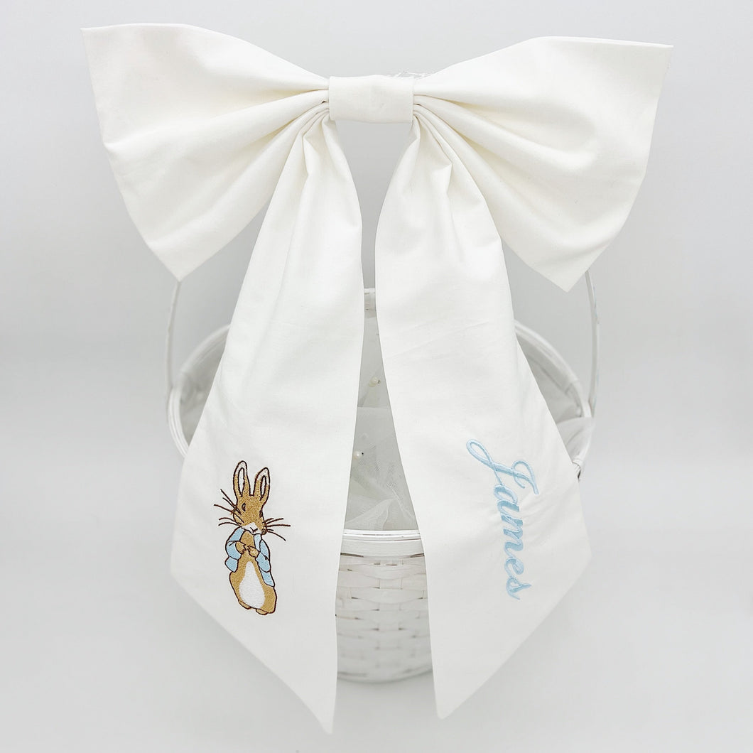 Peter Rabbit Easter Basket Bow
