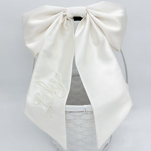 Satin Basket Decor Bow
