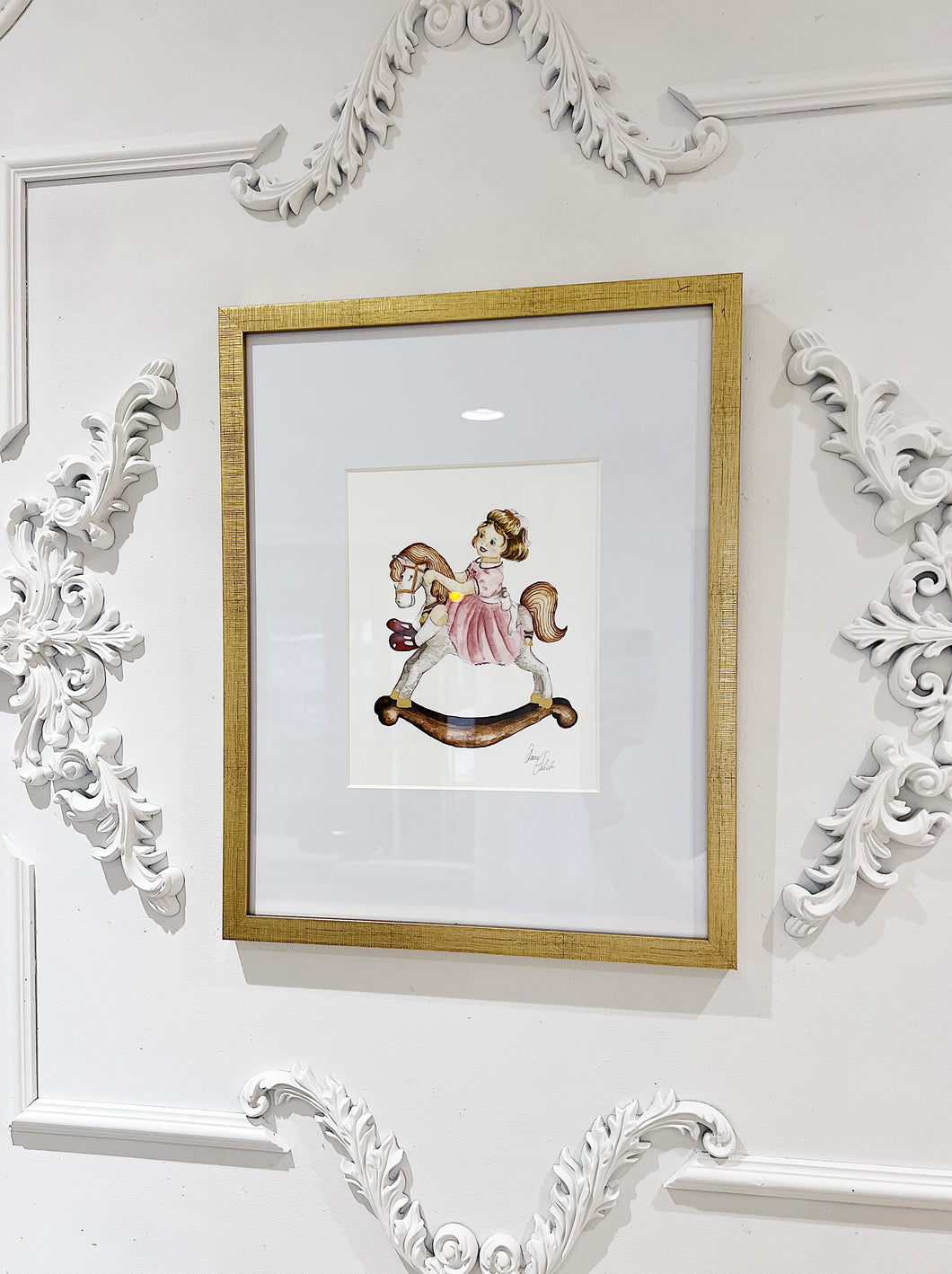 Émilie Painting Gold Frame 15x19''