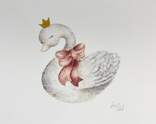 Load image into Gallery viewer, Swan Painting 12.5 x 15.5
