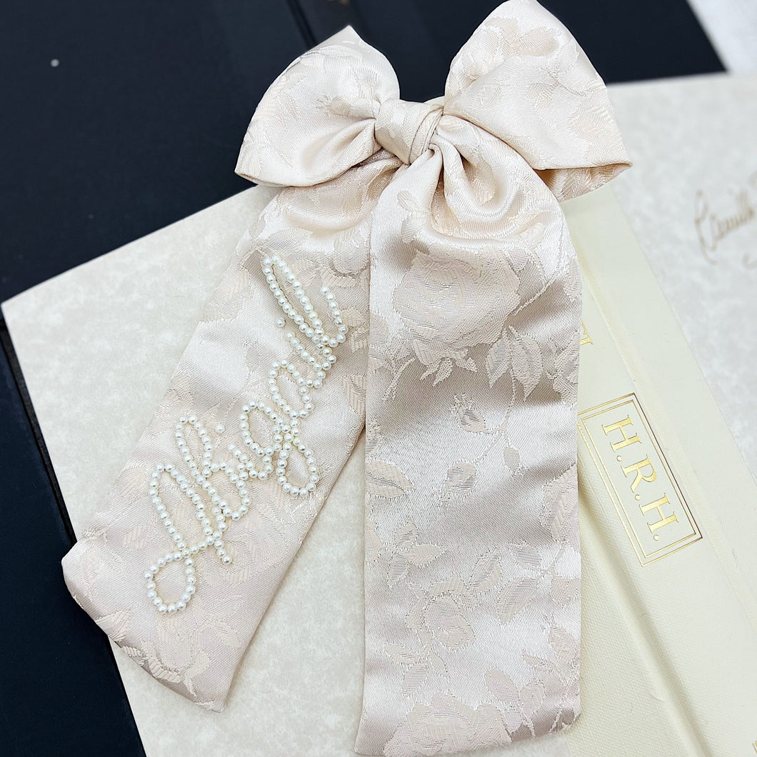 Name: Eleanor Ivory Rose Heirloom Bow {RTS}