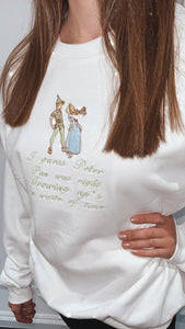 Peter Pan Womens Over-sized Sweatshirt