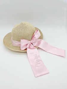 Bespoke Straw Hat With Pearls