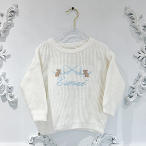 White Personalized Sweater