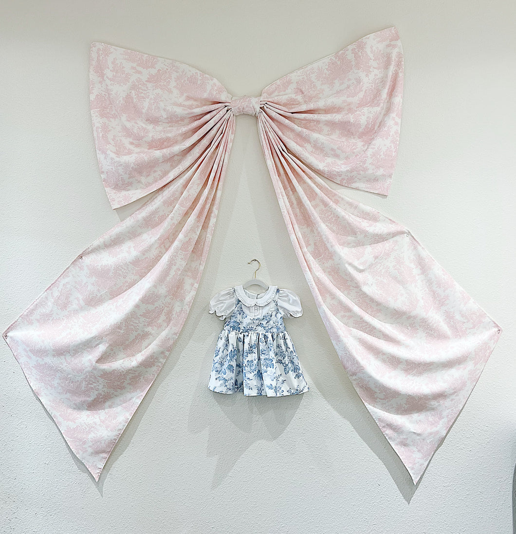 Pink Toile Wall Bow {Life size}