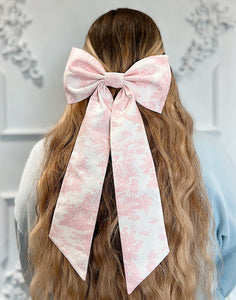 Pink toile Bow {Womens}