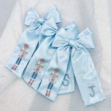 Load image into Gallery viewer, Baby Blue Nutcracker Bow
