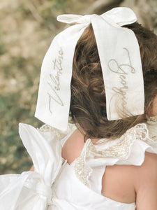 Cotton Embroidered Bow