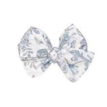Load image into Gallery viewer, Over-sized French Blue Toile Bow
