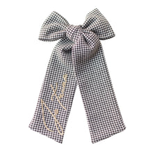 Load image into Gallery viewer, Je t&#39;aime - Houndstooth Bow
