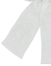 Load image into Gallery viewer, White Satin Monogrammed Bow
