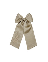 Load image into Gallery viewer, Taupe Monogrammed Bow
