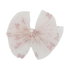 Load image into Gallery viewer, Tulle Rose Délicat Mini Bow
