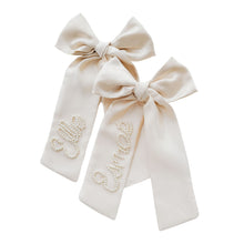 Load image into Gallery viewer, Bestselling Bespoke Beaded Ivory Bow
