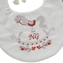 Load image into Gallery viewer, Rocking Horse Holiday Bib
