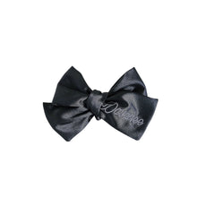 Load image into Gallery viewer, Neutral Over-sized Satin Bow With Name
