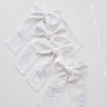 Load image into Gallery viewer, Custom Linen Embroidered Bow
