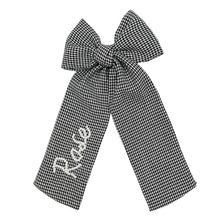 Load image into Gallery viewer, Houndstooth Beaded Bow
