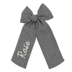 Houndstooth Beaded Bow
