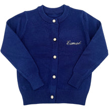 Load image into Gallery viewer, Navy Blue Cardigan
