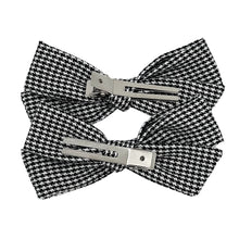 Load image into Gallery viewer, Houndstooth Pigtail Bows

