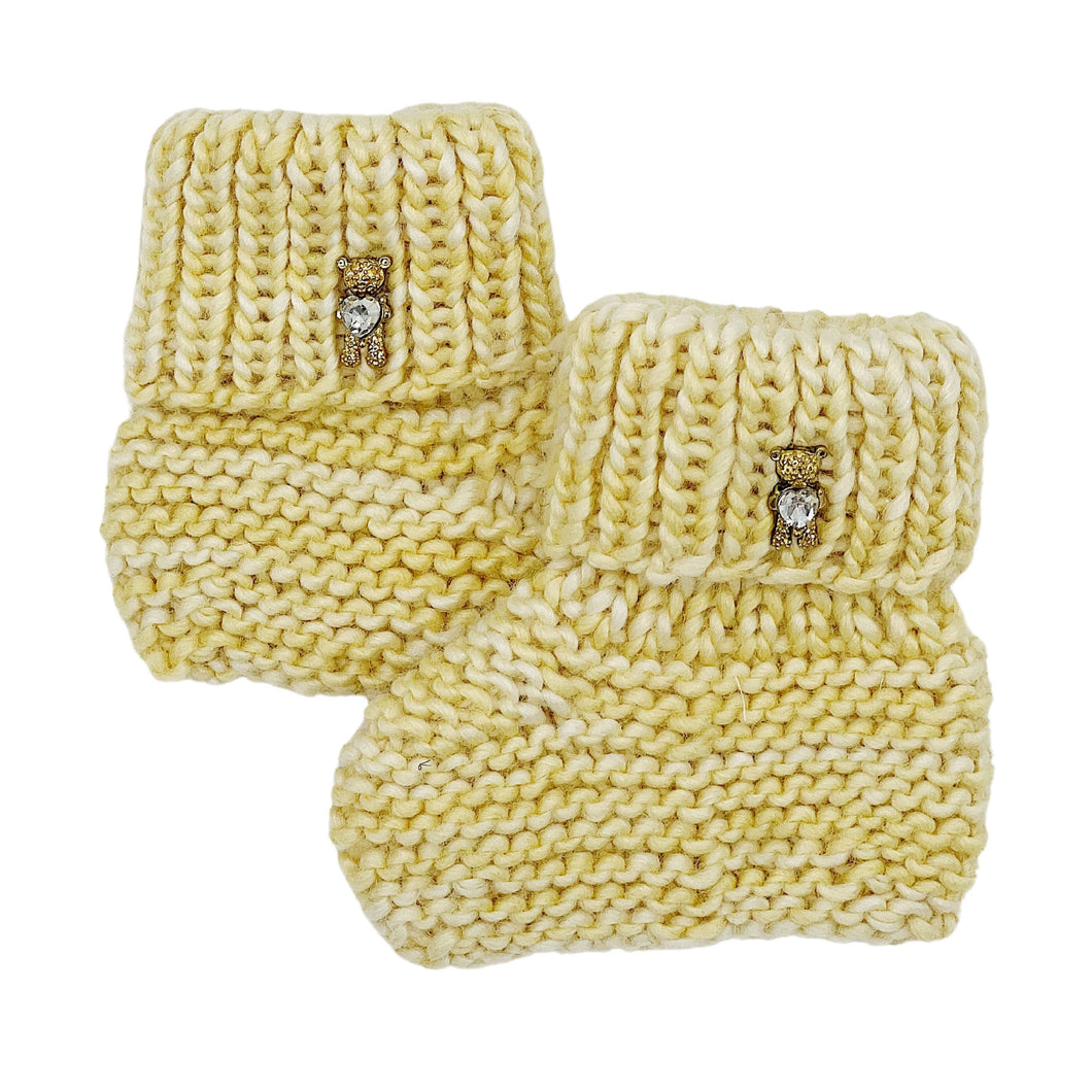 Teddy Yellow Merino Wool Socks