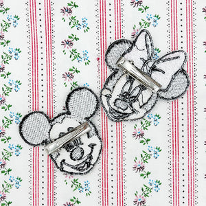 Pink Minnie & Mickey Clips